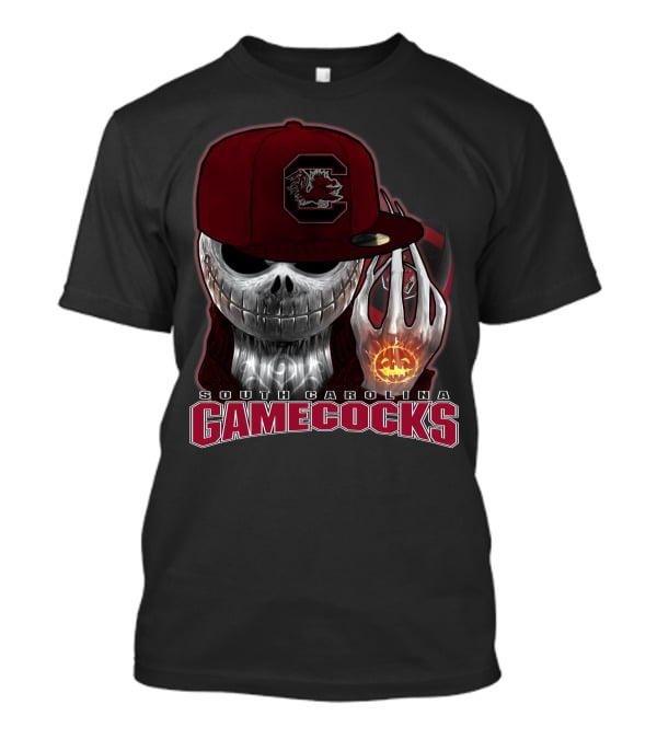 South Carolina Gamecocks Jackskull Halloween T-Shirt