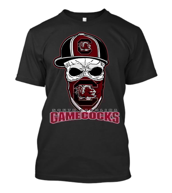 Skull Cap South Carolina Gamecocks T-Shirt