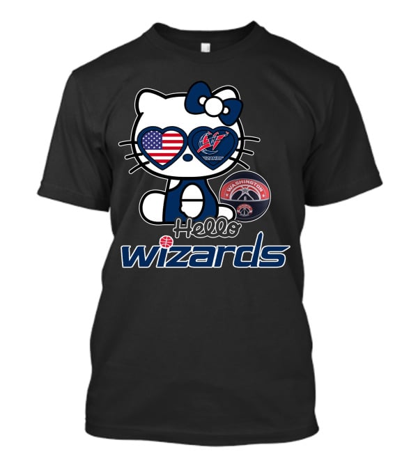 Hello Kitty Washington Wizards USA Fan T-Shirt