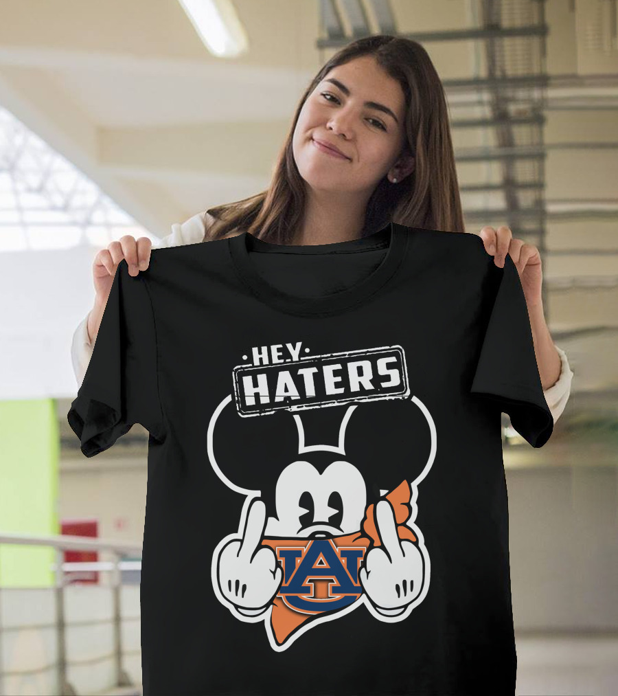 Hey Haters Mickey Mouse Auburn Tigers T-Shirt