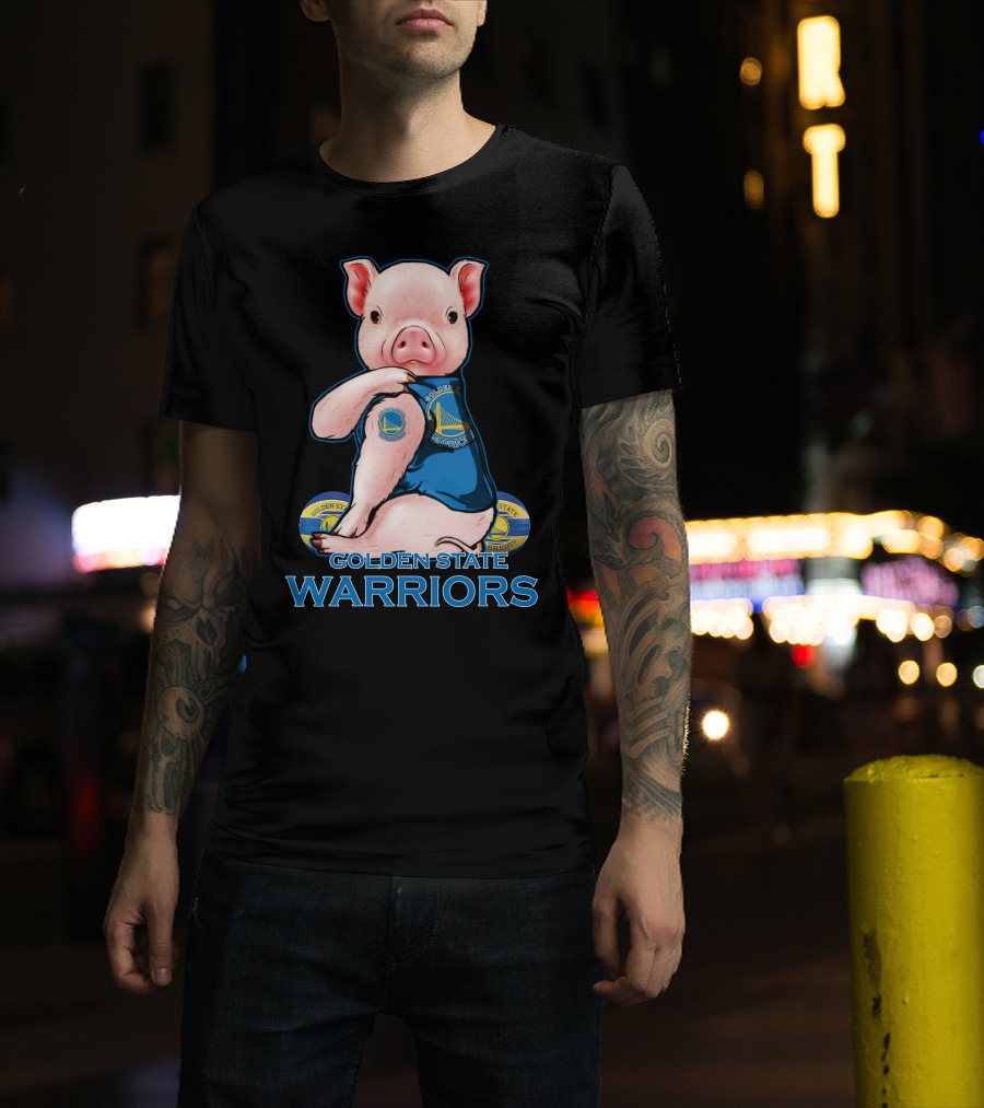 Golden State Warriors Pig Basketball Team Fan T-Shirt