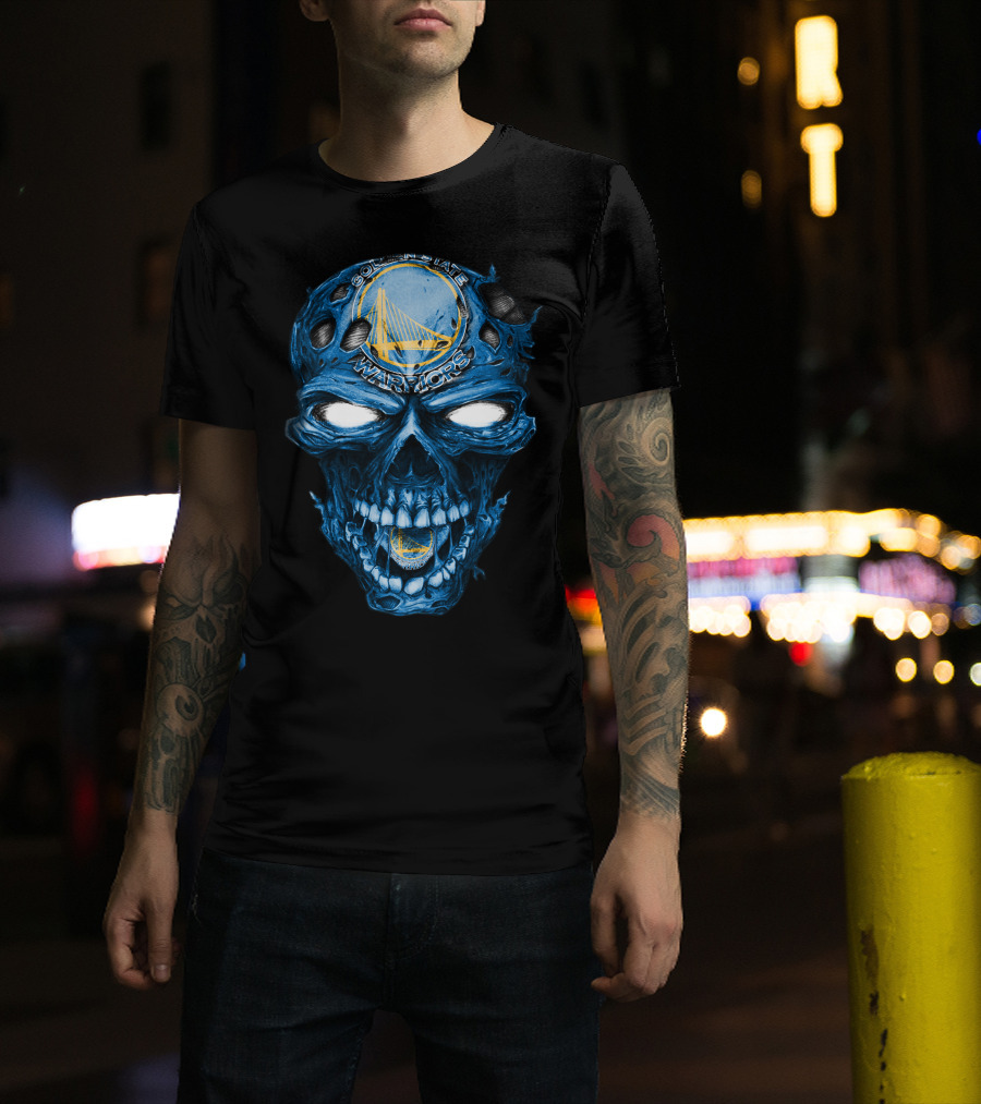 Skull Golden State Warriors NBA T-Shirt