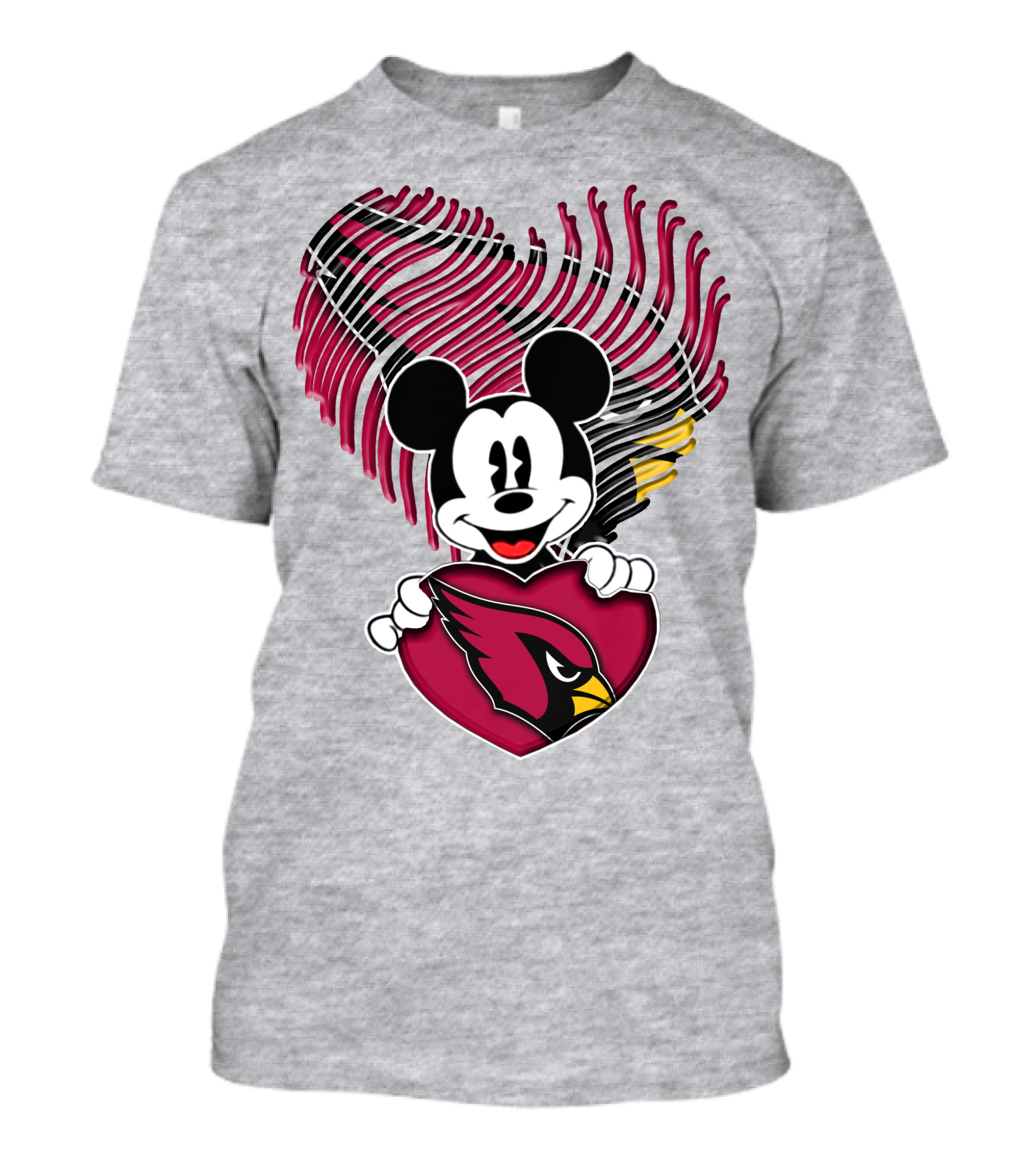 Mick Arizona Cardinals Heart T-Shirt