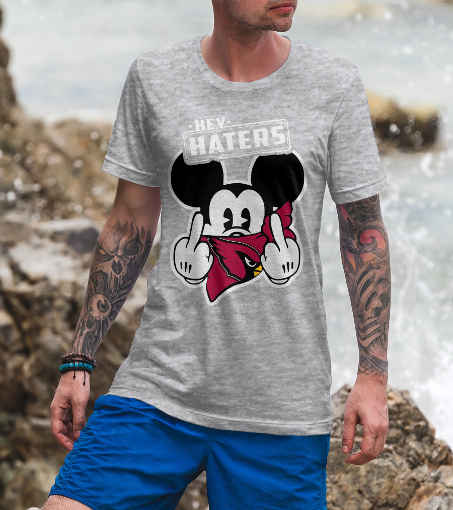 Hey Haters Mickey Arizona Cardinals T-Shirt