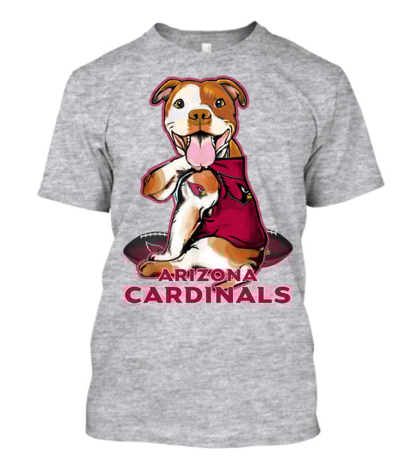 Arizona Cardinals Pitbull Football Fan T-Shirt