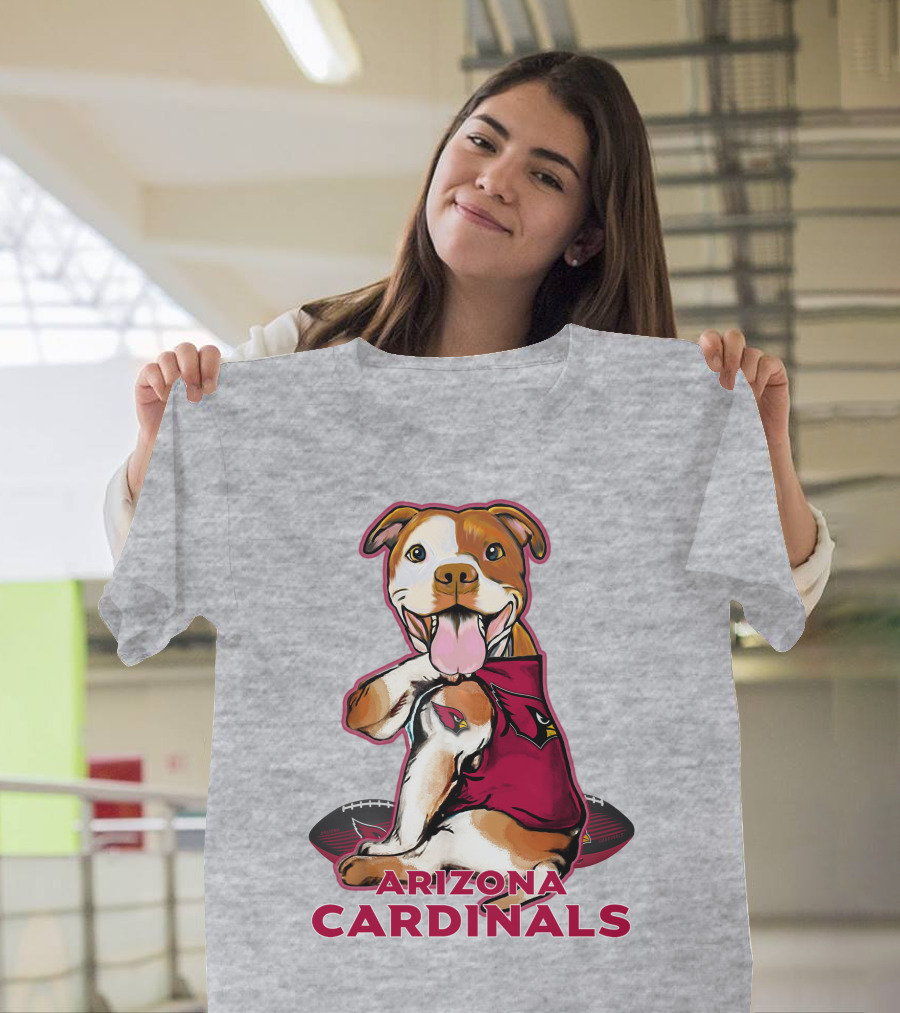 Arizona Cardinals Pitbull Football Fan T-Shirt