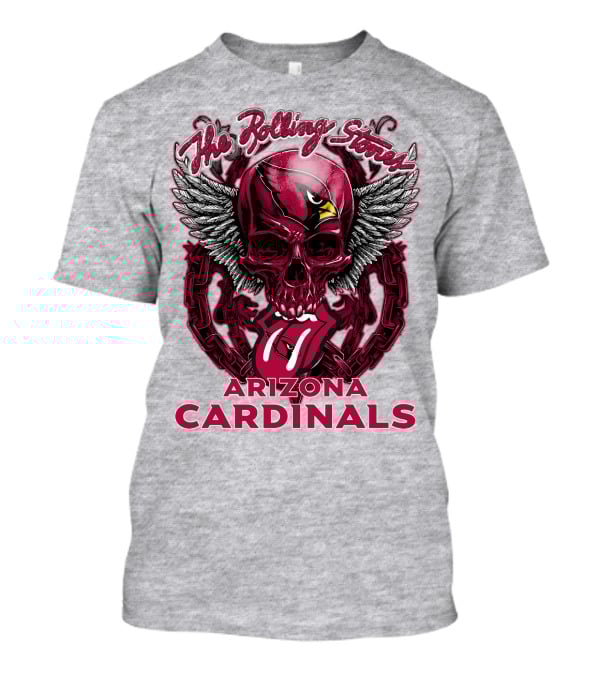 The Rolling Stones Arizona Cardinals Skull Wings T-Shirt