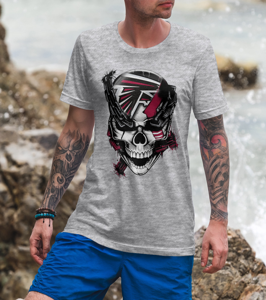 Atlanta Falcons Skull Chain T-Shirt