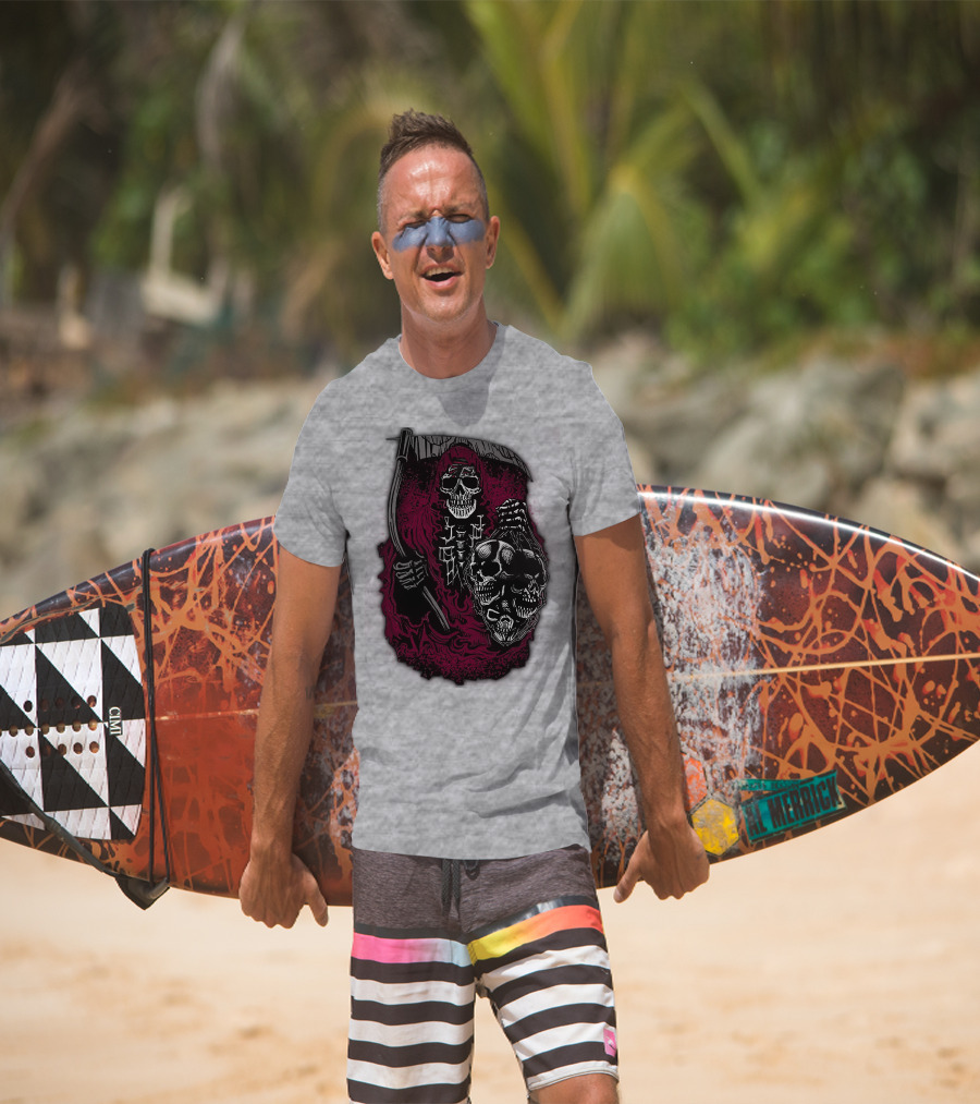 Atlanta Falcons 03 Grim Reaper Skull T-Shirt