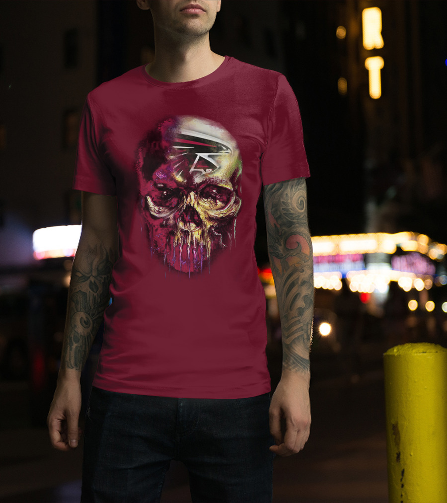 Atlanta Falcons Skull Art T-Shirt