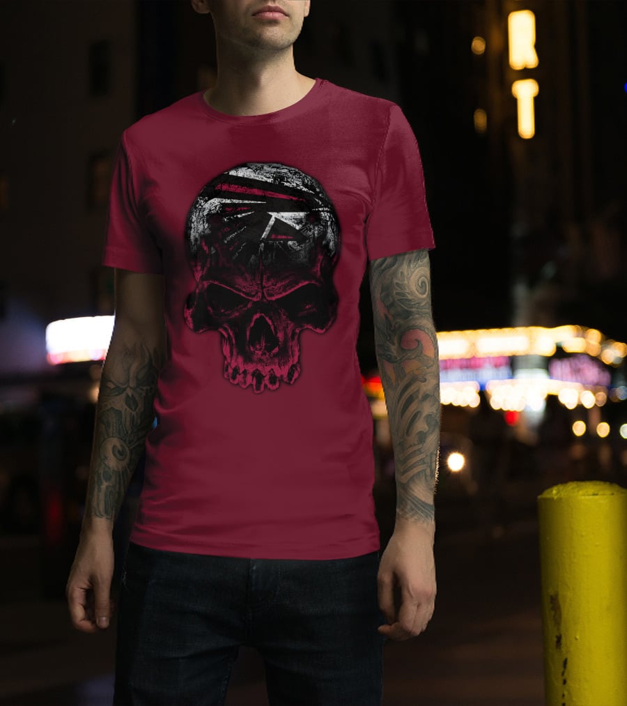 Atlanta Falcons Skull Emblem 67 T-Shirt