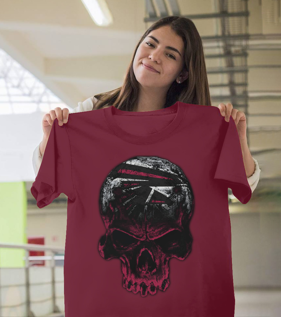 Atlanta Falcons Skull Emblem 67 T-Shirt