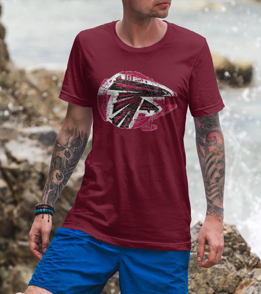 Atlanta Falcons Millennium Falcon 69 Spaceship T-Shirt