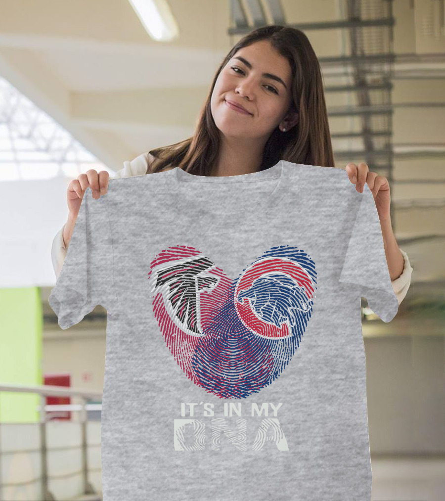 Atlanta Falcons Chicago Cubs It's In My Dna T-Shirt