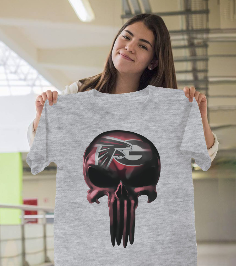 Atlanta Falcons G Logo Skull T-Shirt