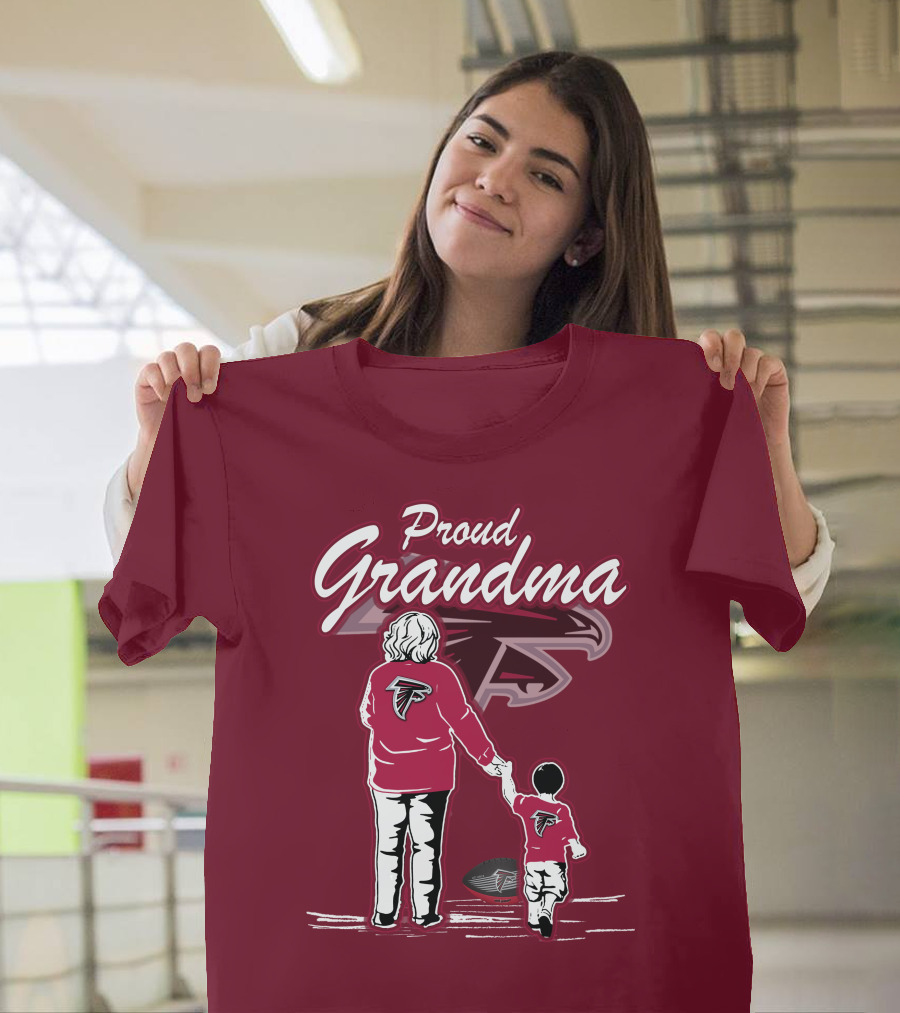 Proud Grandma Atlanta Falcons Football Family T-Shirt