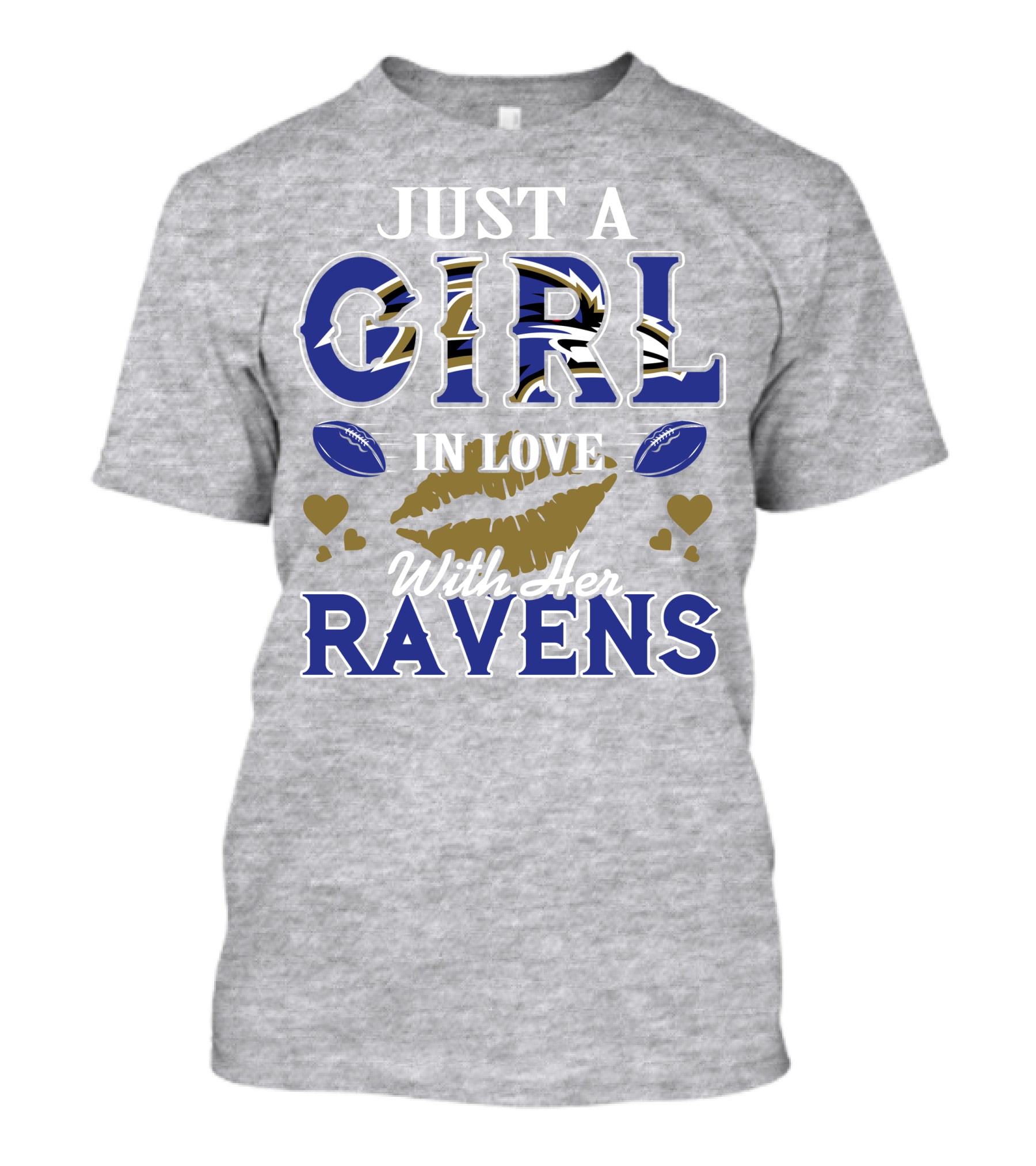 Just A Girl In Love With Her Baltimore Ravens T-Shirt