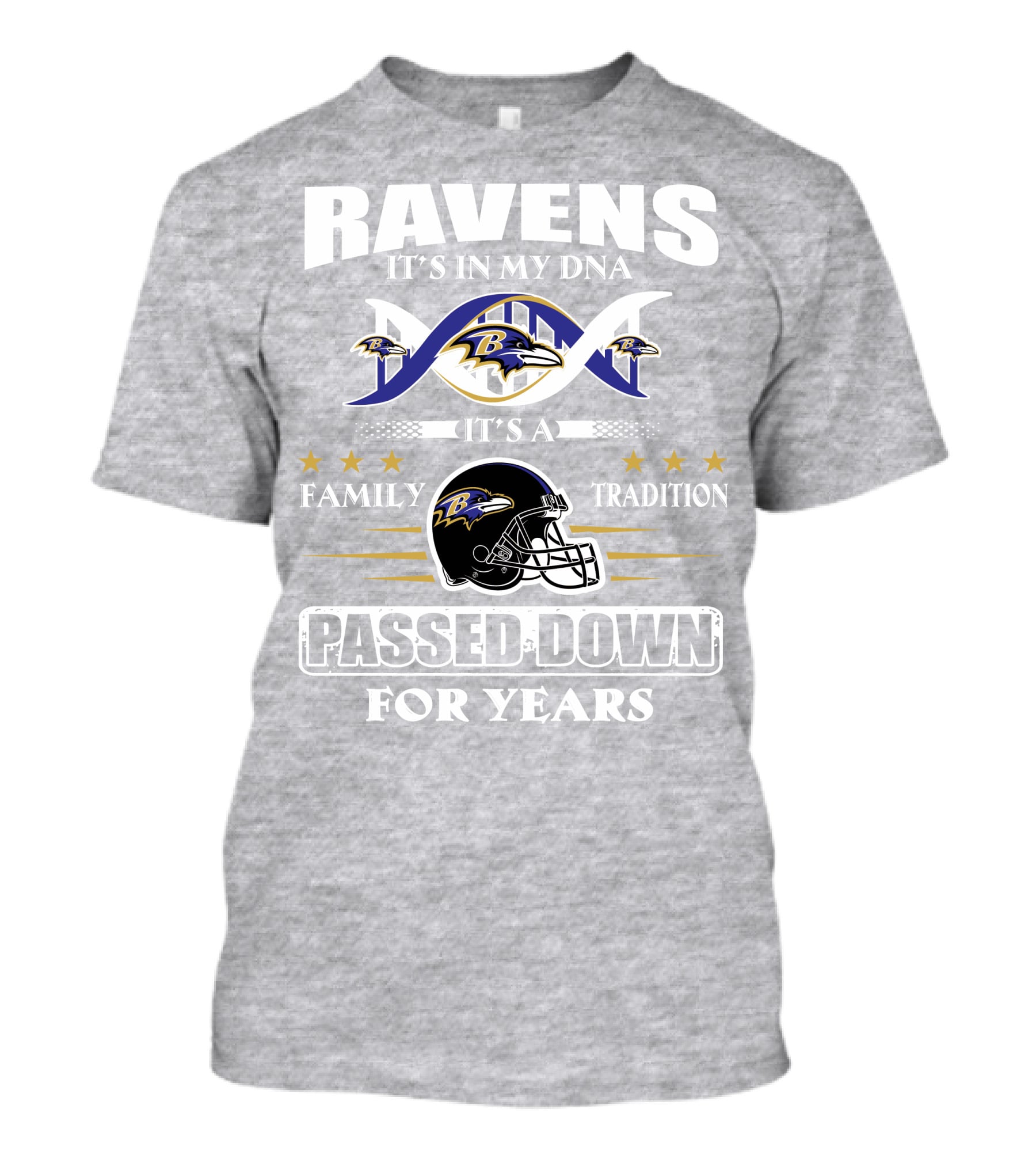 Ravens It's In My Dna Family Tradition Passed Down For Years T-Shirt