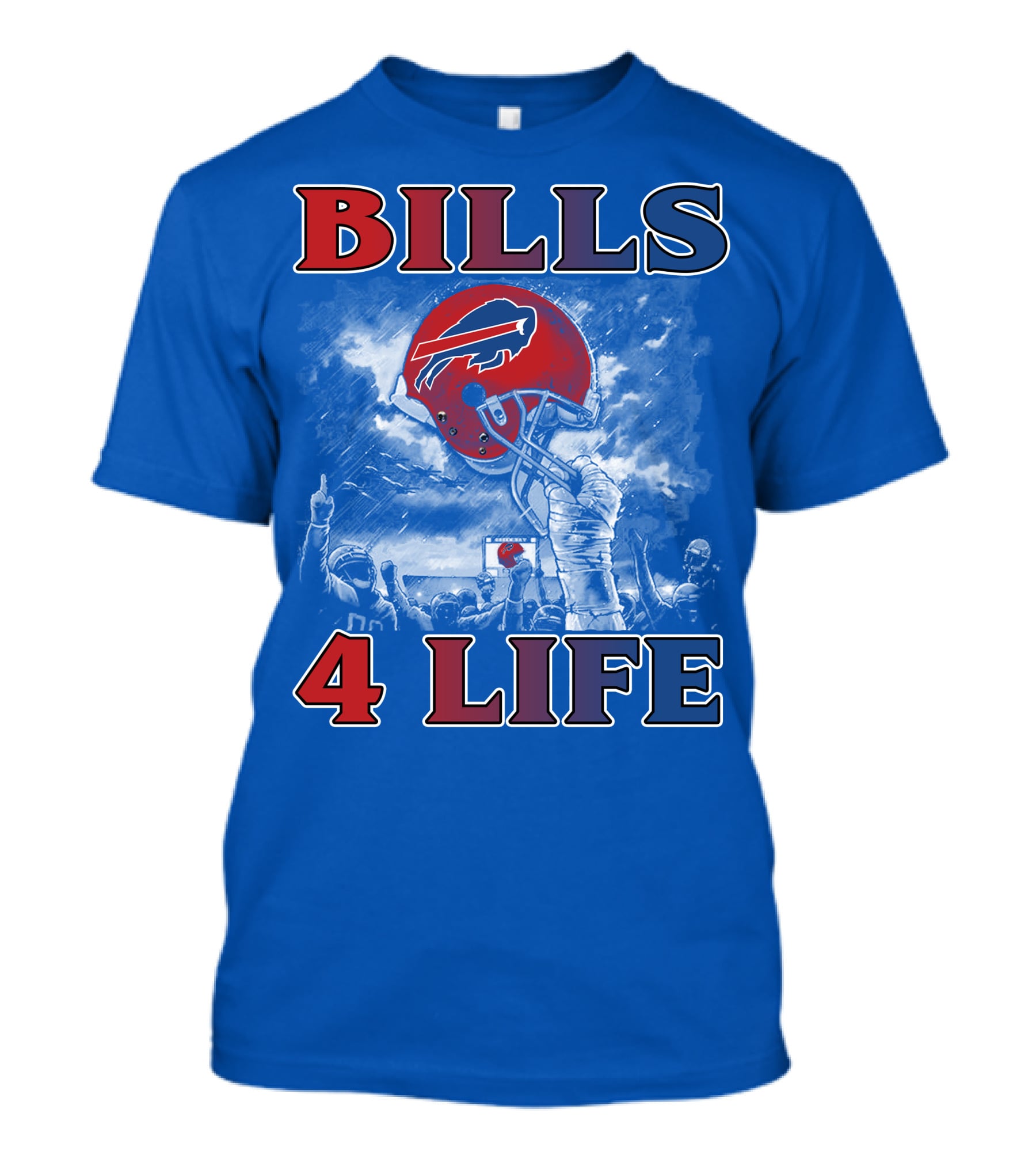 Bills 4 Life Buffalo Bills Helmet Celebration T-Shirt
