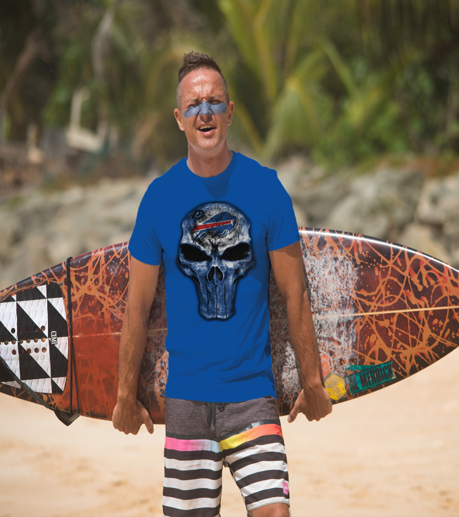 Buffalo Bills Skull Icon T-Shirt