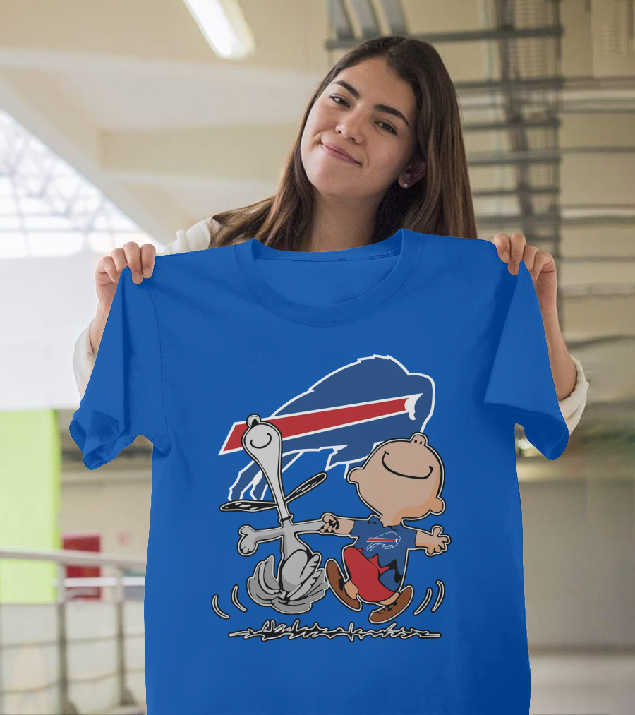 Buffalo Bills Peanuts Dancing Snoopy T-Shirt
