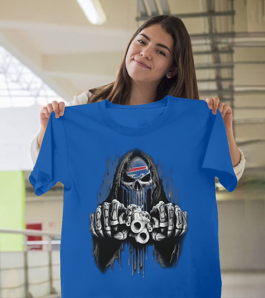 Buffalo Bills Mafia Grim Reaper Gunslinger T-Shirt