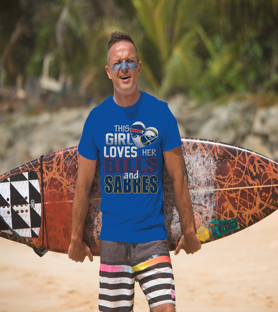 This Girl Loves Her Bills And Sabres T-Shirt