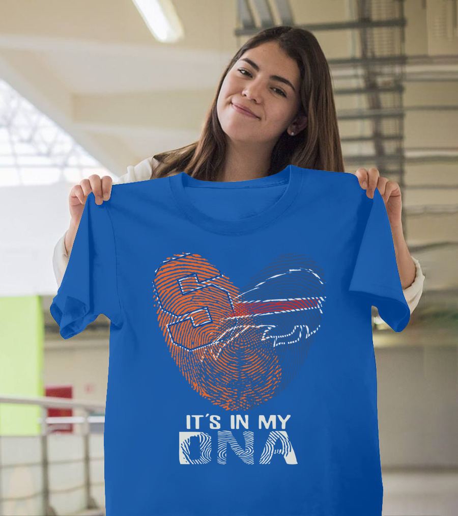 Buffalo Bills It's In My Dna Fingerprint Heart T-Shirt