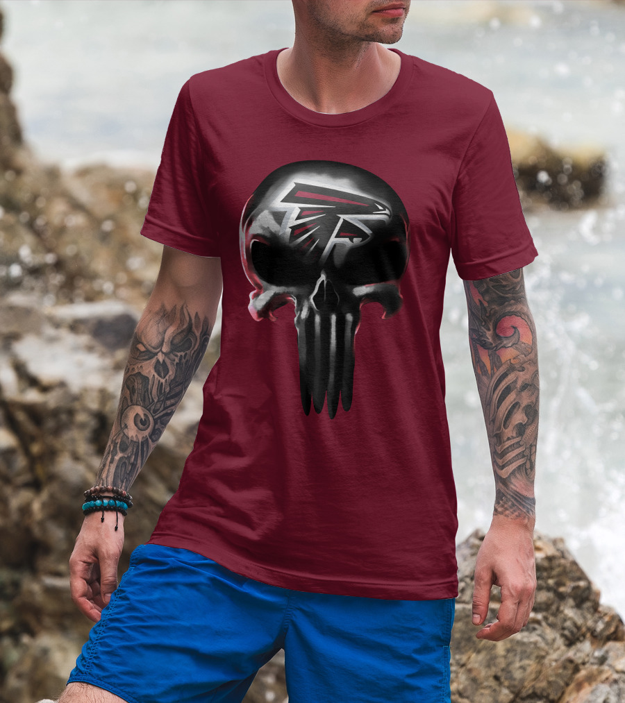 Atlanta Falcons Skull Logo T-Shirt