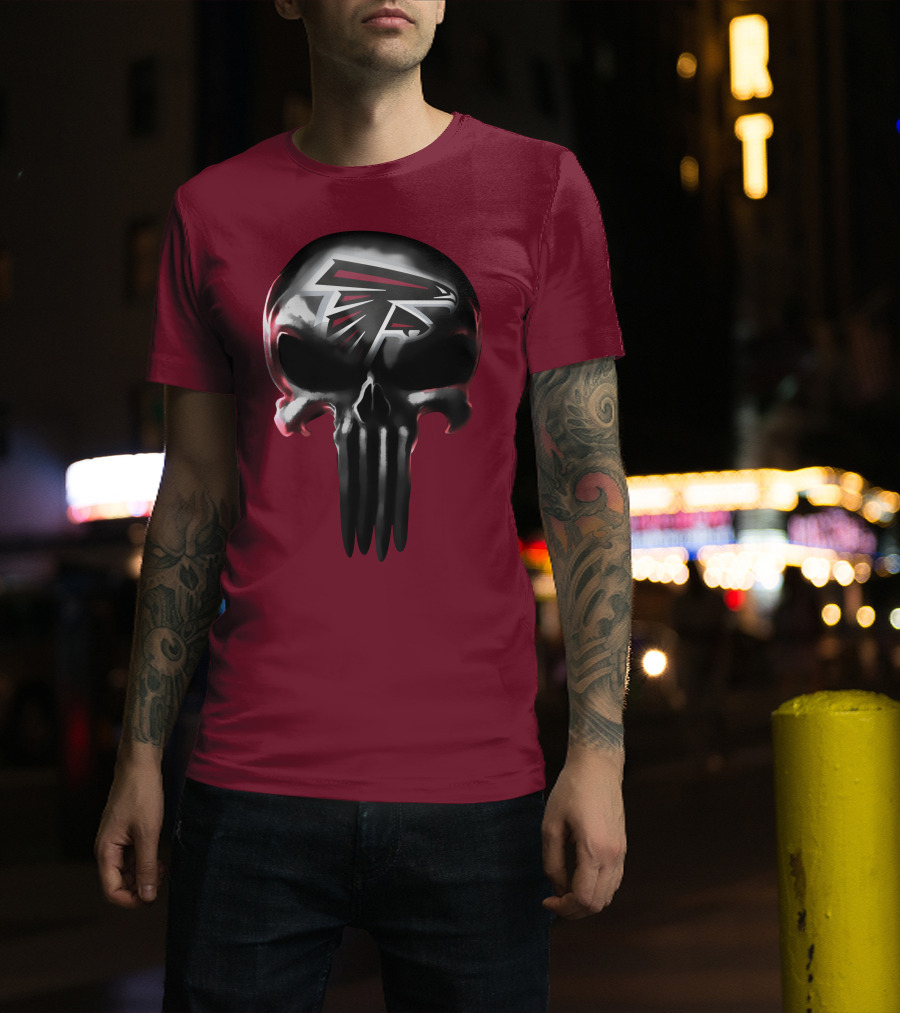 Atlanta Falcons Skull Logo T-Shirt