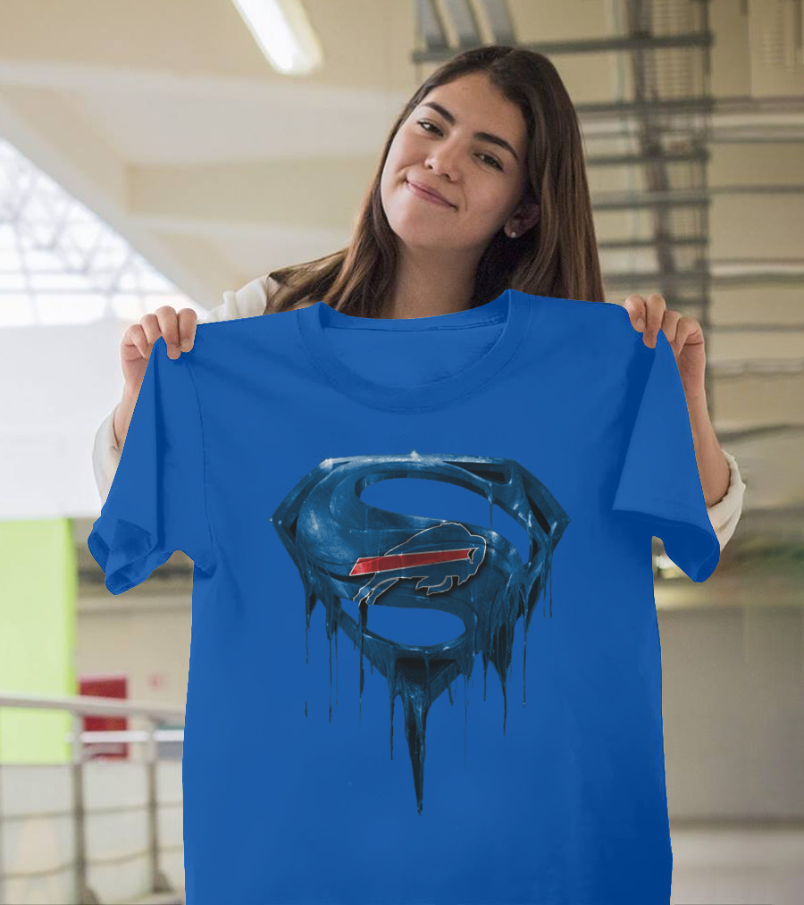 Superman Buffalo Bills Logo Fusion T-Shirt
