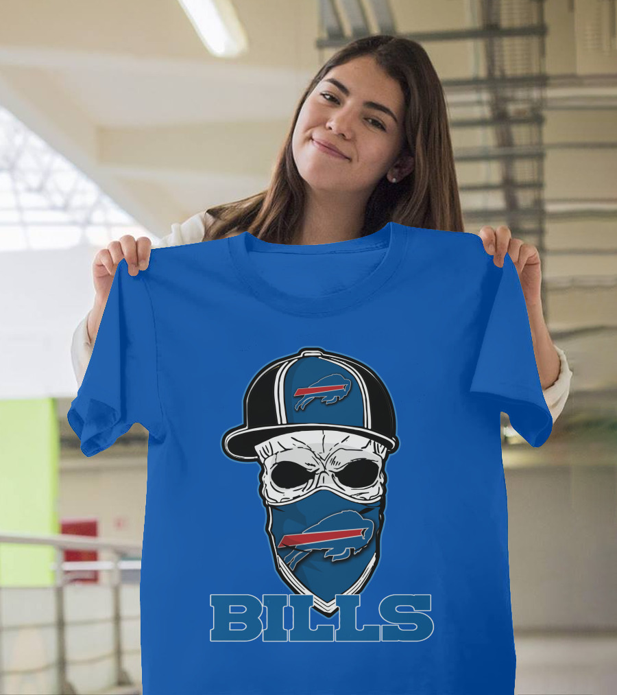 Skull Hat Bills Buffalo T-Shirt