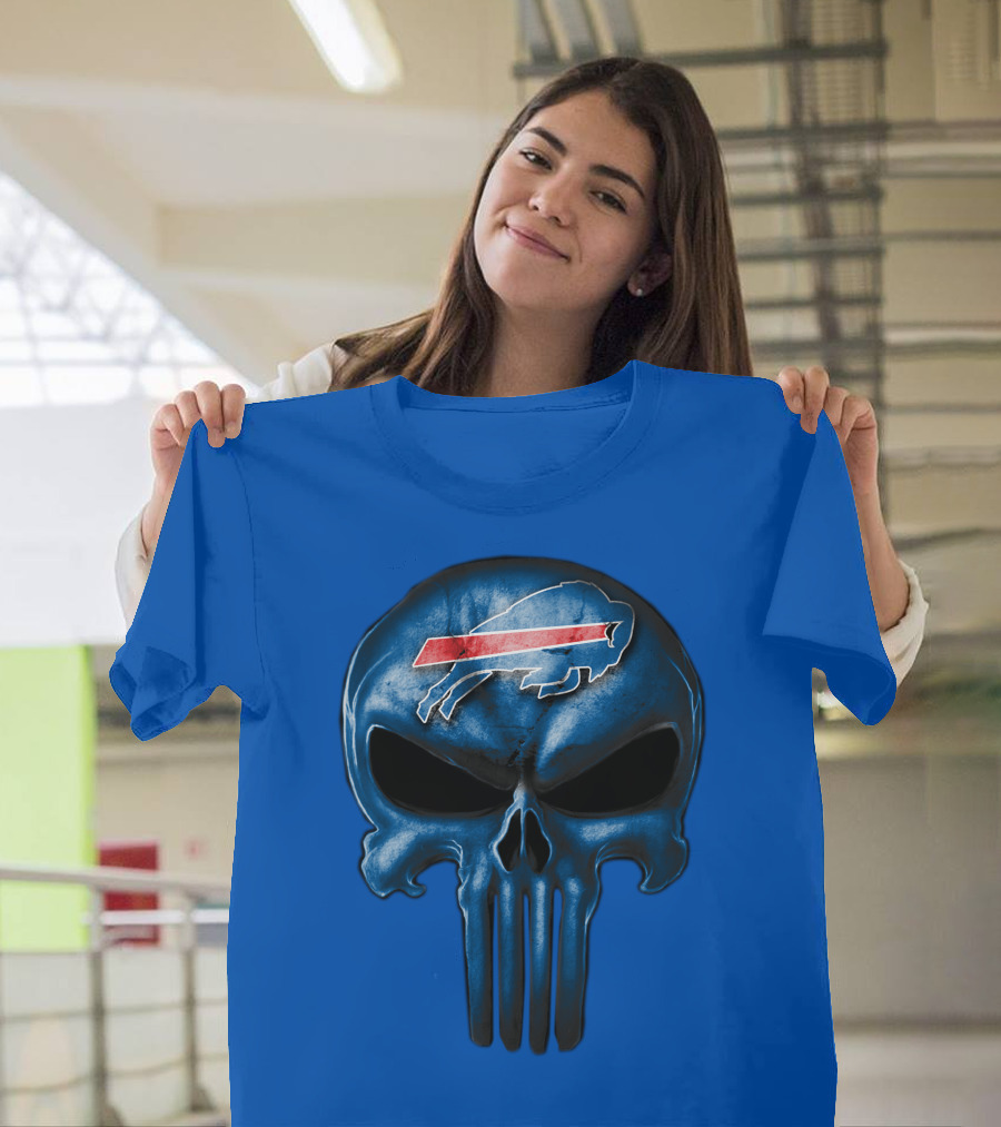 Buffalo Bills Skull Punisher T-Shirt