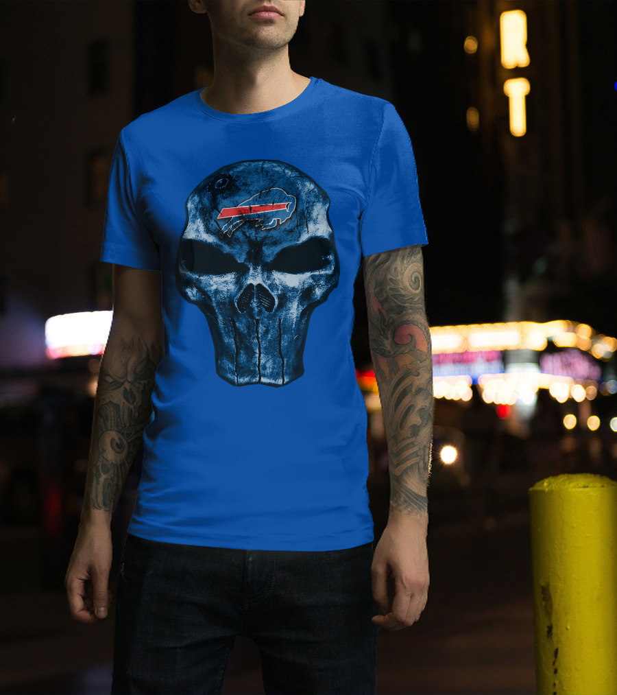 Buffalo Bills Skull Fan T-Shirt