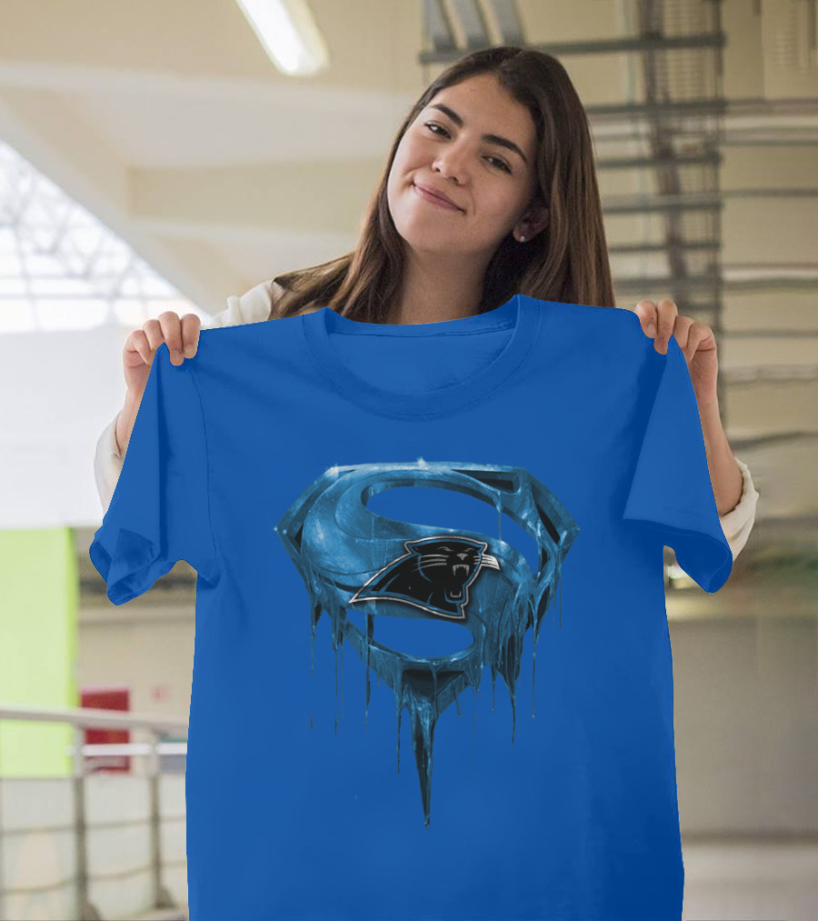 Spm Carolina Panthers Superman Ice T-Shirt