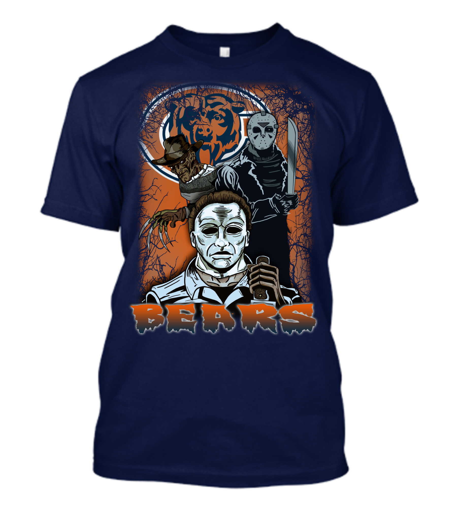 Chicago Bears Horror Icons Bear T-Shirt