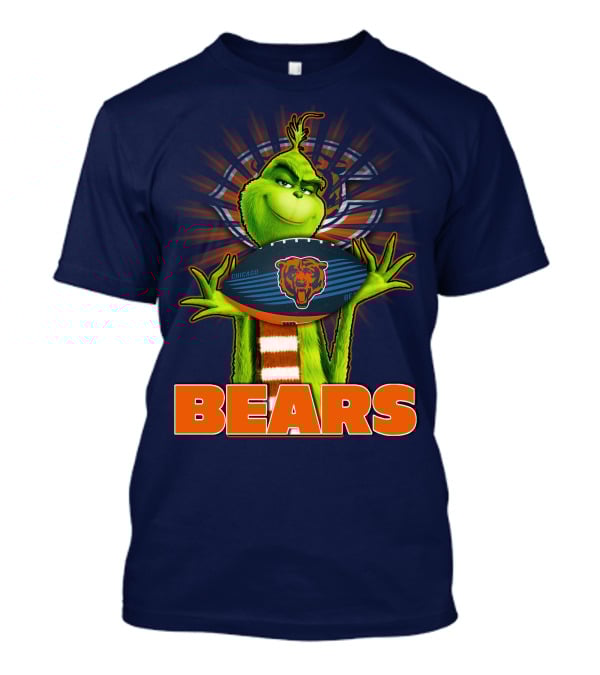 Grinch Holding Chicago Bears Football BEARS T-Shirt