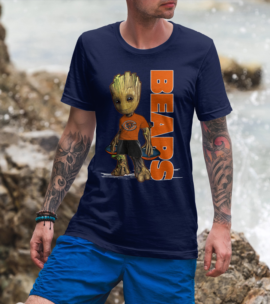 Groot Bears Chicago Nfl Football Fan T-Shirt