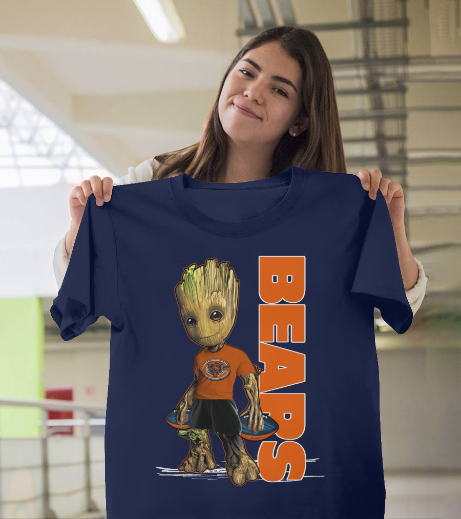 Groot Bears Chicago Nfl Football Fan T-Shirt