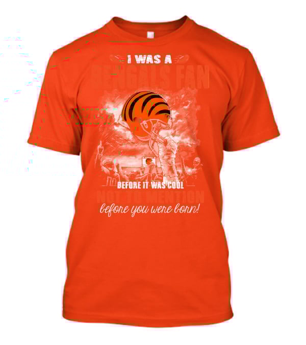 Cincinnati Bengals Fan Before It Was Cool Helmet T-Shirt