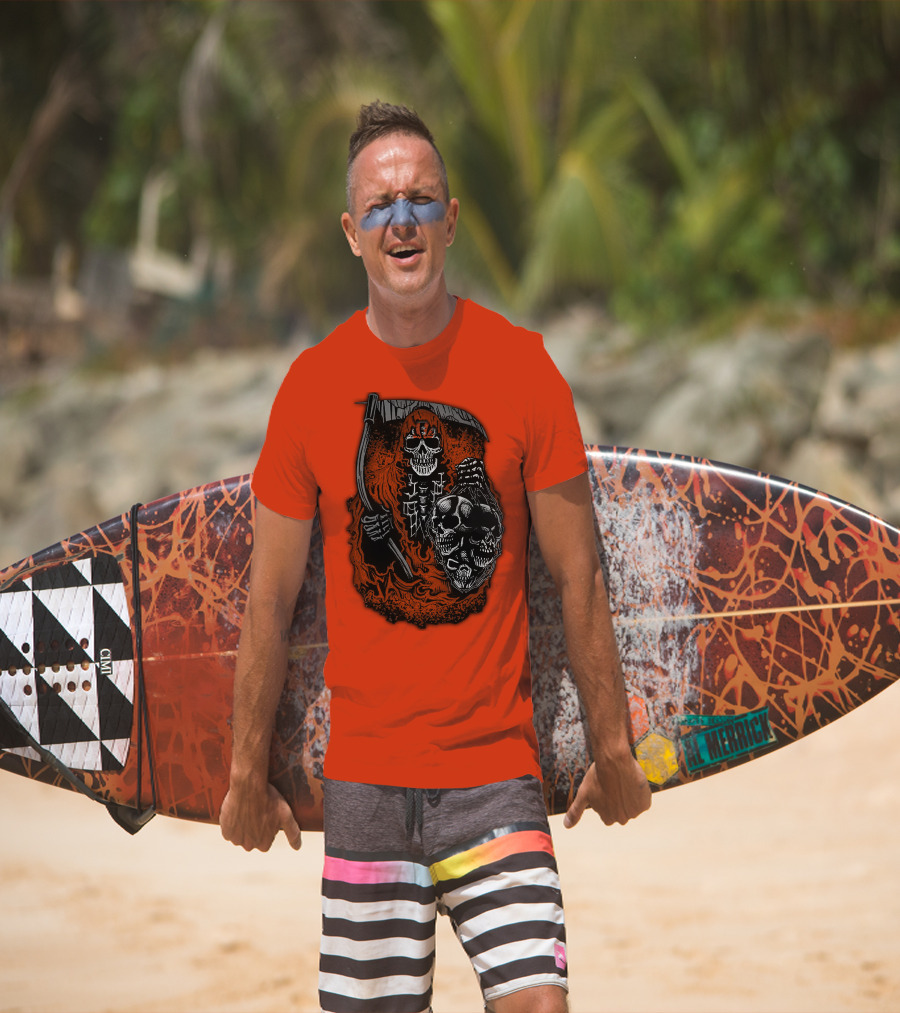 Cincinnati Bengals Reaper Skull T-Shirt