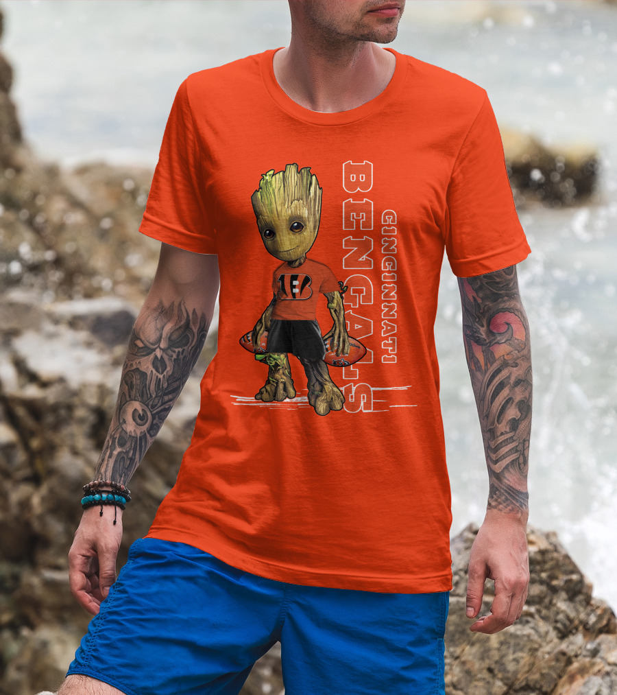 Groot V1 Cincinnati Bengals Football T-Shirt