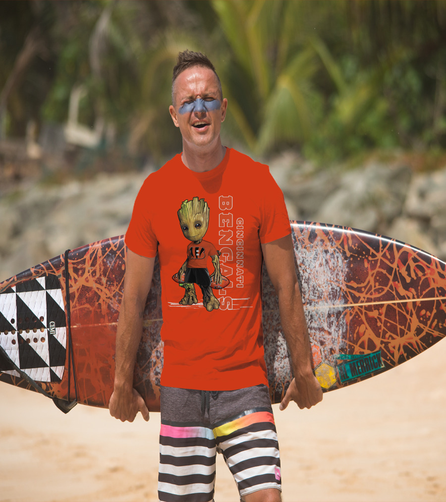 Groot V1 Cincinnati Bengals Football T-Shirt