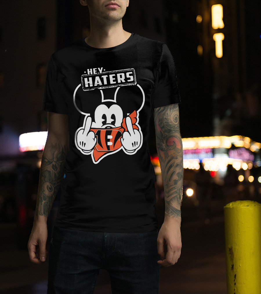 HEY HATERS Mick CINCINNATI BENGALS T-Shirt