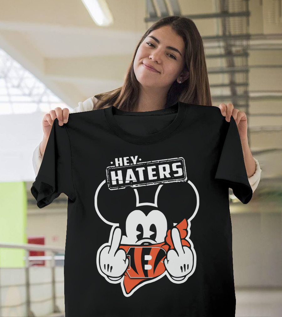 HEY HATERS Mick CINCINNATI BENGALS T-Shirt