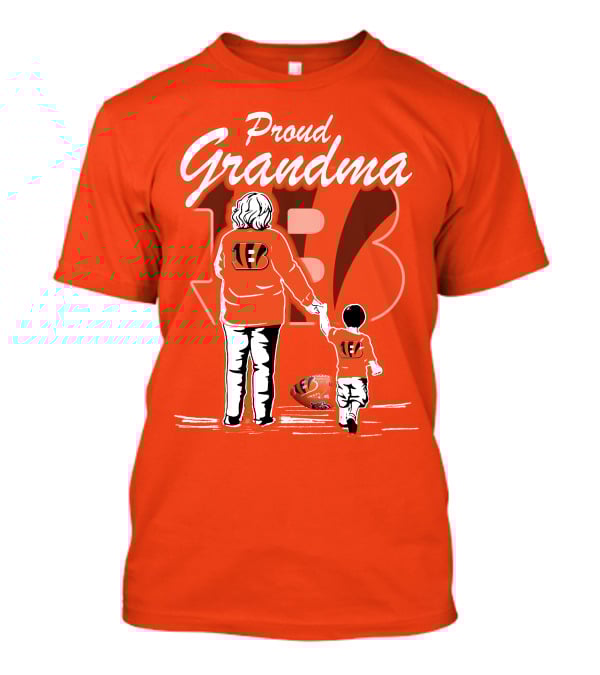Proud Grandma Cincinnati Bengals Family Spirit Football Fan T-Shirt