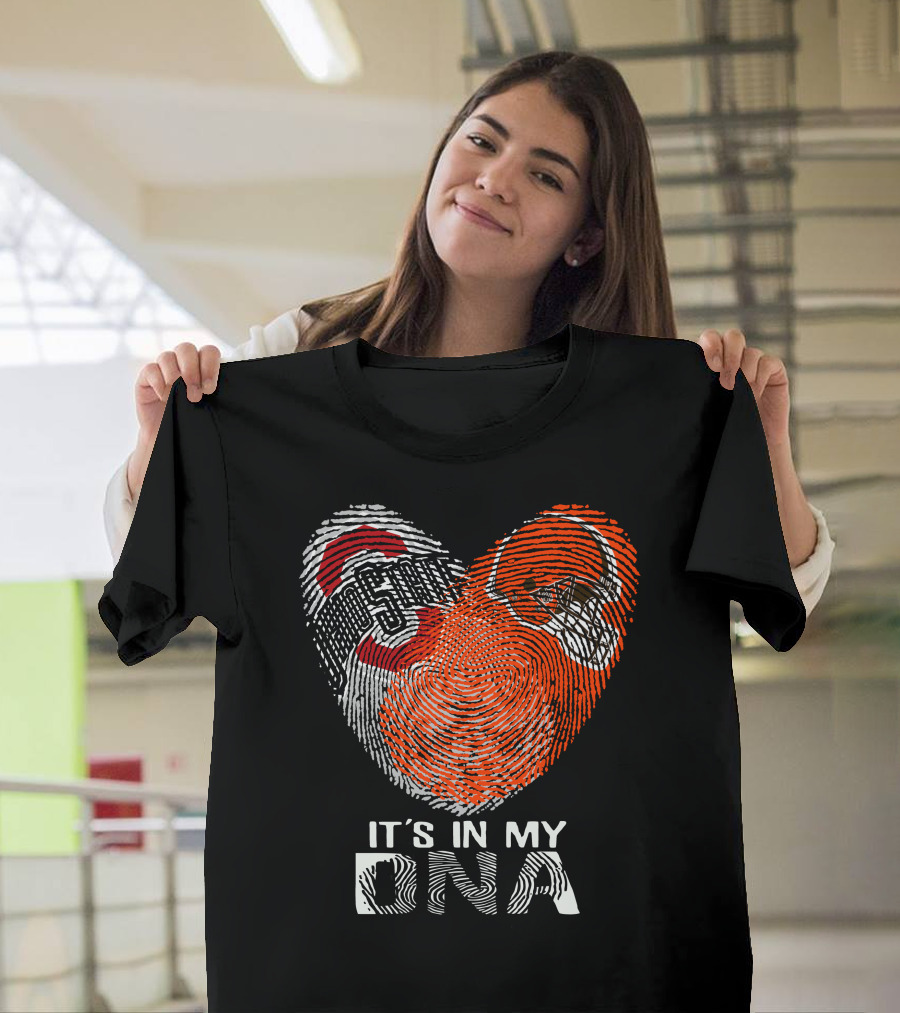 It's In My Dna Cleveland Browns Ohio State Buckeyes T-Shirt