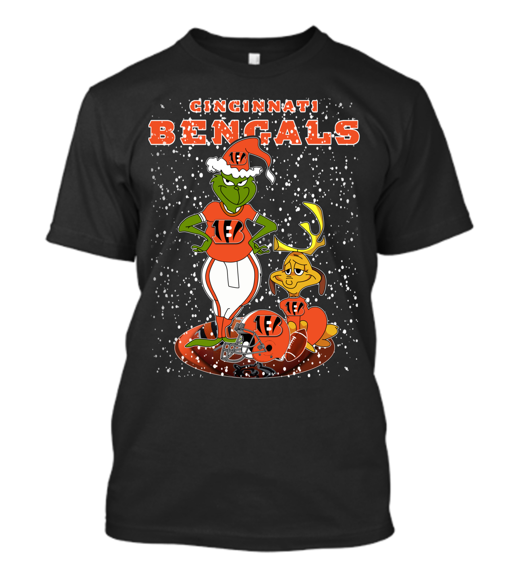 Cincinnati Bengals Grinch Max Christmas T-Shirt