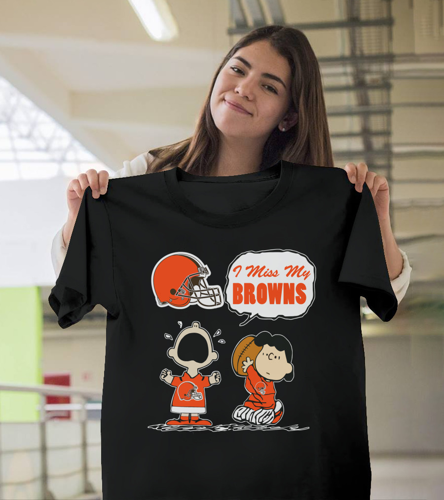 I Miss My Cleveland Browns 67 Football Fan Nostalgia T-Shirt