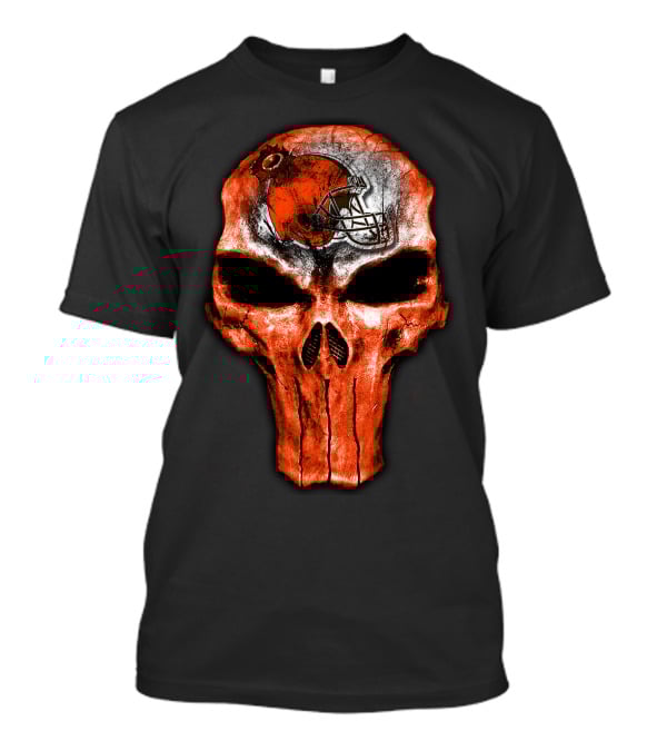 Cleveland Browns Skull Helmet 40 T-Shirt